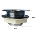 Sifão Sanfonado Universal 61cm Branco + Válvula Americana | A